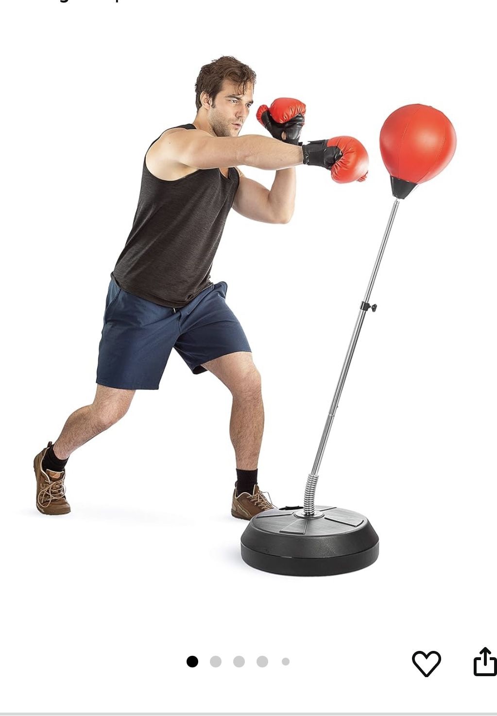 Punching Bag With 12  “ ounce Boxing  gloves