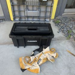 Husky Toolbox And Tool Belt 