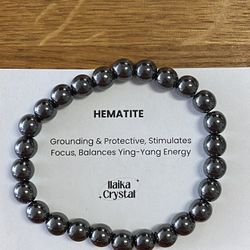 Hematite Crystal Bracelet 