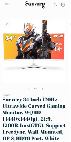 34-Inch UWQHD 120Hz IPS Ultrawide Gaming Monitor