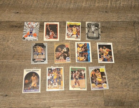Magic Johnson Basketball Card Lot
