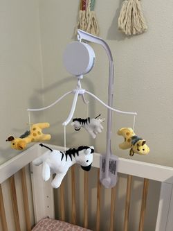 Lambs & Ivy Jungle Animal Musical Baby Crib Mobile 