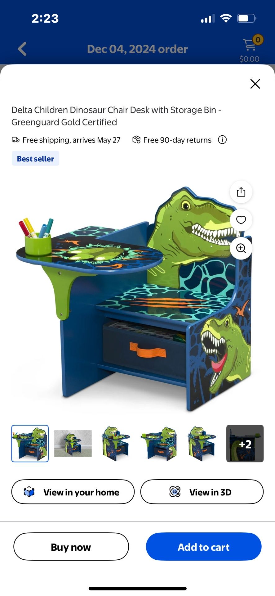 Child’s Dinosaur Desk