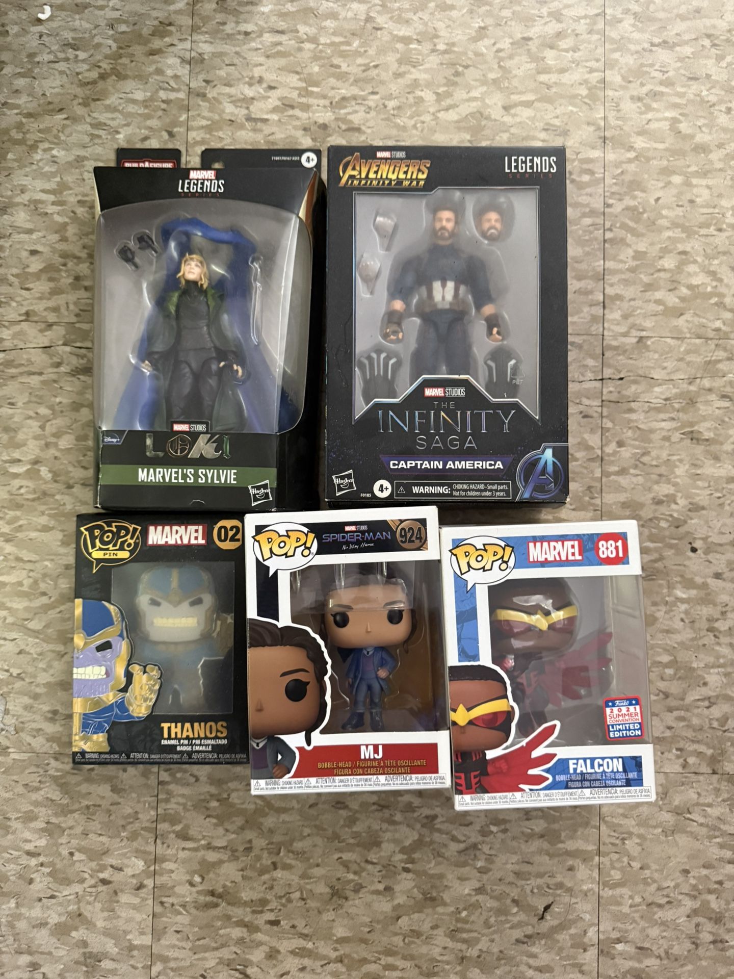 Marvel Action Figures And Funko Pops