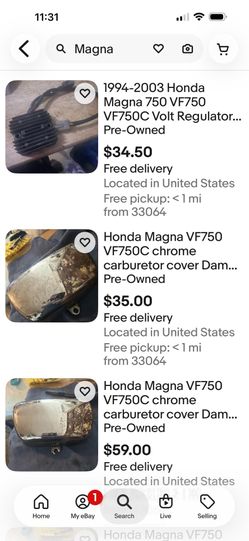 Honda magna parts 96 to 2003 750