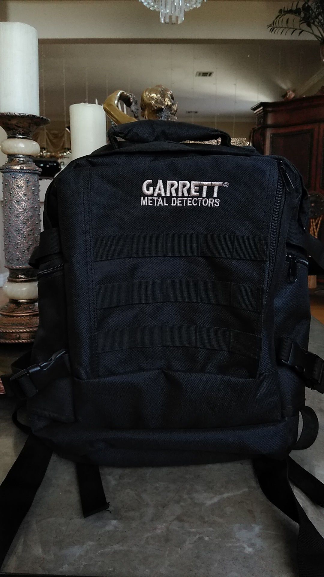 New Garrett metal detector backpack
