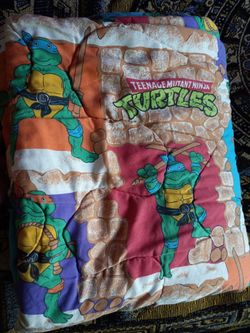 Vintage Ninja Turtles Comforter 1988- THOROUGHLY WASHED