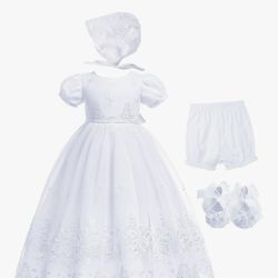White Girl Baptism Dress Size 18-24