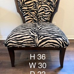 Zebra Print Chair