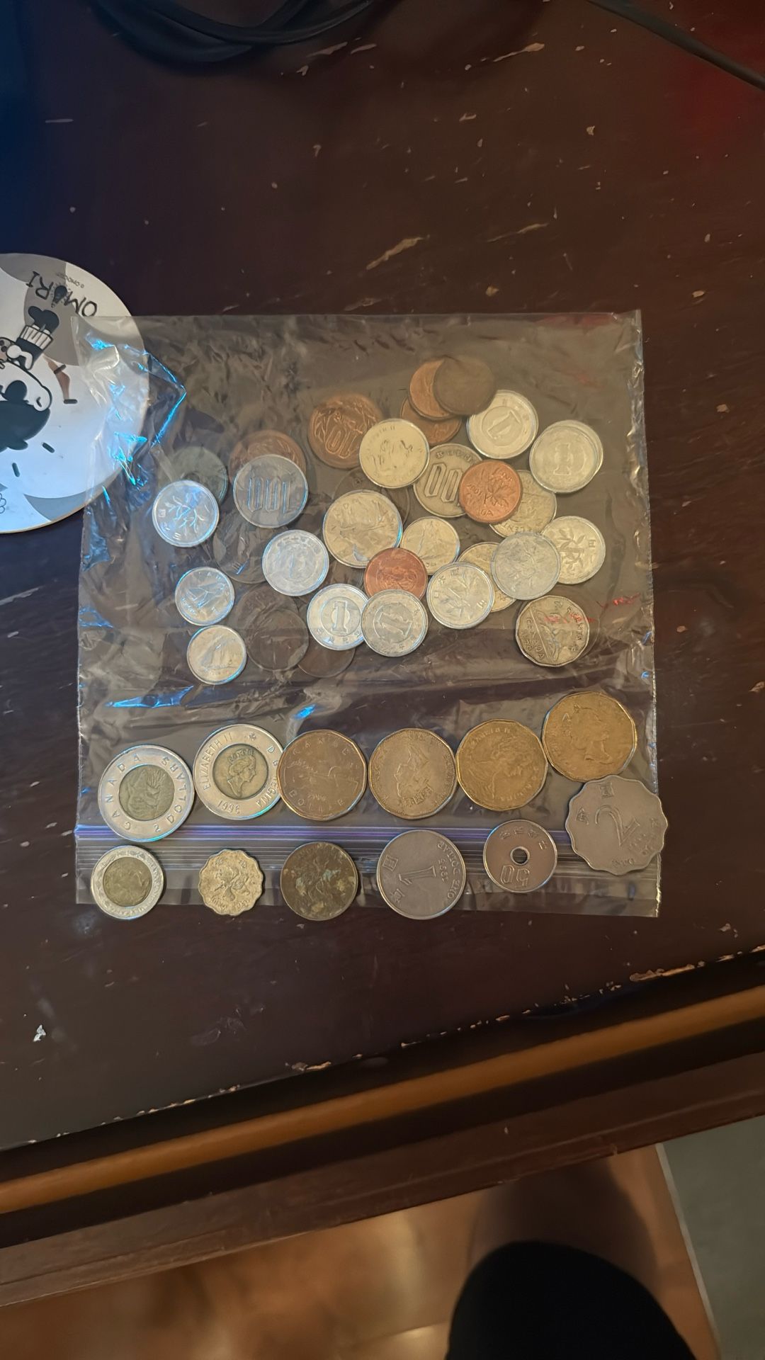 Assortment of foreign coins