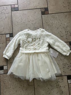 NWT Disney Fuzzy Tulle Ballerina Dress with Embroidered Aristocat size 3T