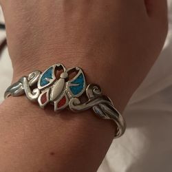 Beautiful Butterfly Silver Bracelet 