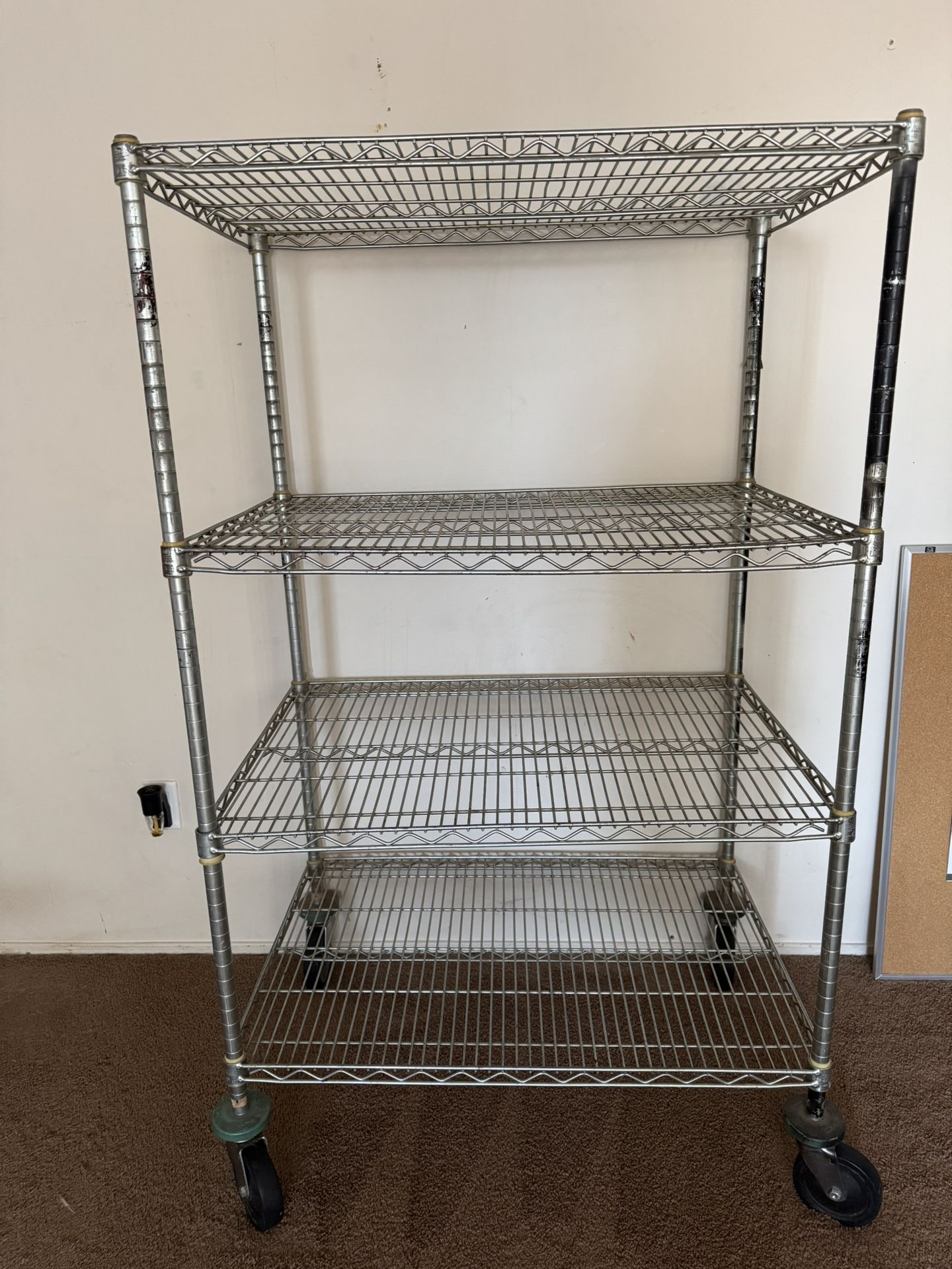 Heavy Duty Shelving Unit On Wheels