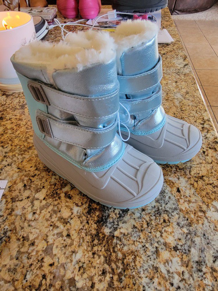 Little Girls Turquoise Winter/Snow Boots