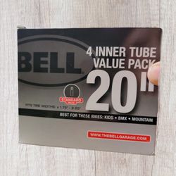 Brand New Bell  20" Inner Bike Tube Value Pack 