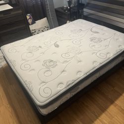 Queen Pillow Top Mattress 10” Medium Firm