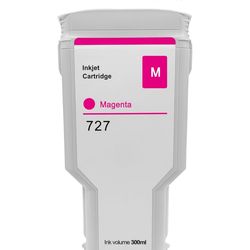Compatible for HP 727XL Magenta 300ML Replacement for HP 727 F9J77A 727M for HP DesignJet T920 T930 T1500 T1530 T2500 T2530 Printers (1 Pack)