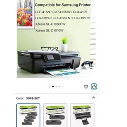 greencycle Compatible Toner Cartridge Replacement for Samsung CLT-504S CLT504S CLT-K504S Xpress C1810W C1860FW SL-C1810W SL-C1860FW CLX-4195FW CLP-415