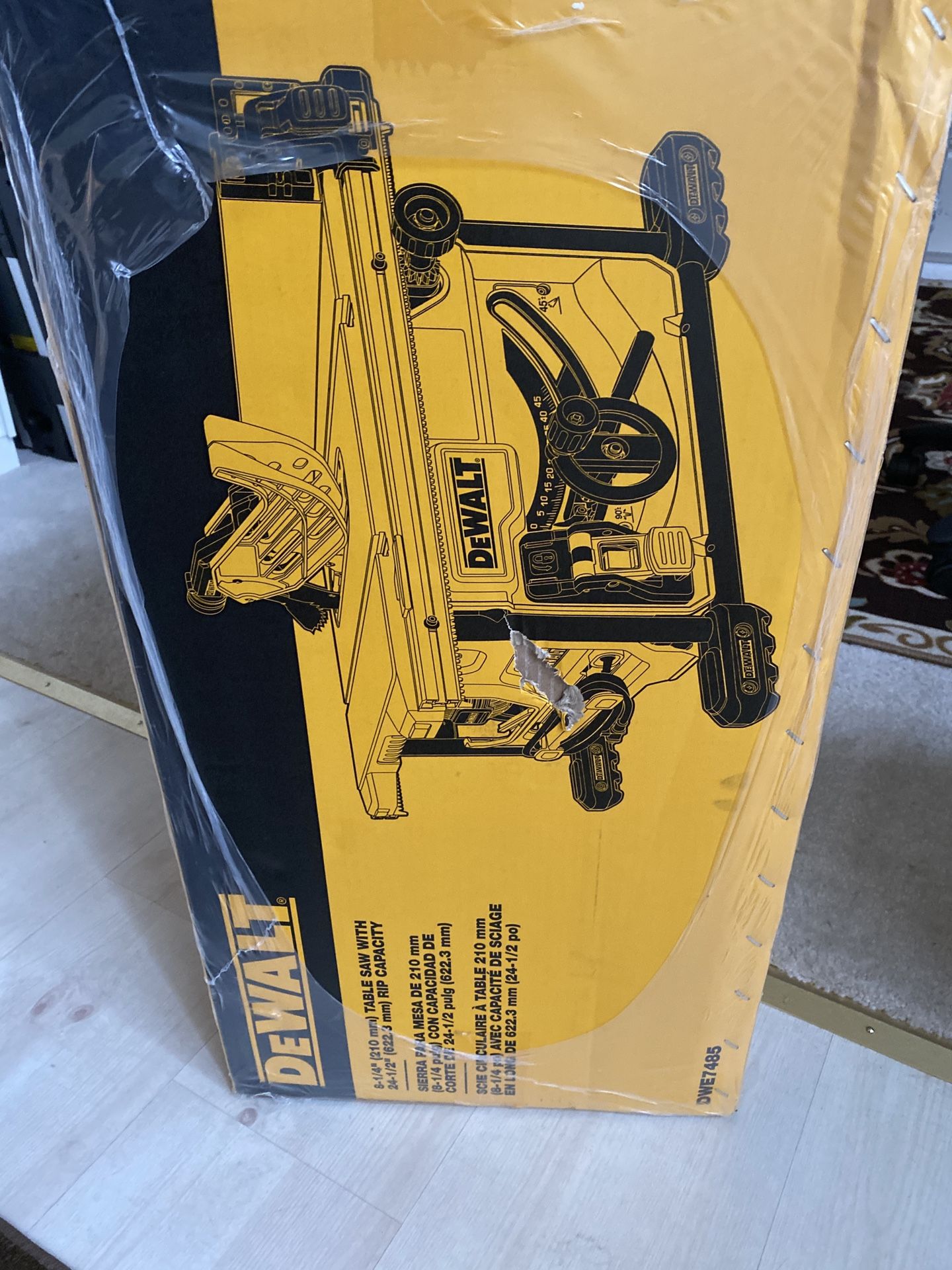 DeWalt 8 1/4 inch Table Saw Rip Capacity