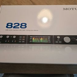 Motu 828 Interface
