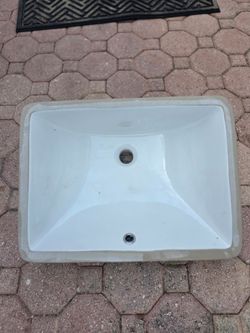 Under mount sink  13in.x18.1/4in.inside 6in. deep.