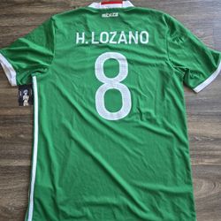Adidas Mexico Seleccion 2016 Copa America Chucky Lozano Soccer Jersey Large 