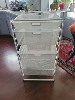 Elfe white wide tall drawer solution