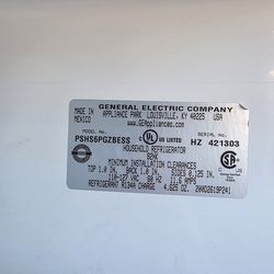 GE stainless steel fridge