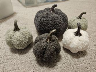 Terrycloth pumpkins