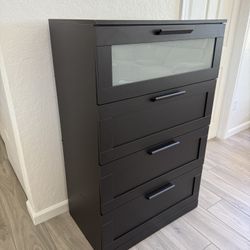 Black 4-Drawer Dresser