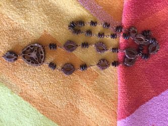 Walnut Slice Pendant necklace 🍃🌿Tree seed nature jewelry
