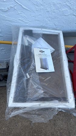 Plastic pet door