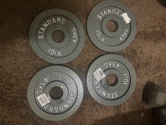 4 Olympic 10 lb Weight Plates