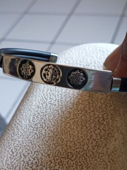 Brazalete de sterling silver 925 de cuero Nuevo no tags