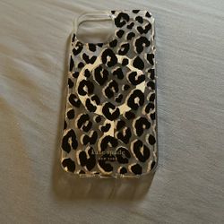 Kate Spade Leopard Print Phone Case iPhone 15