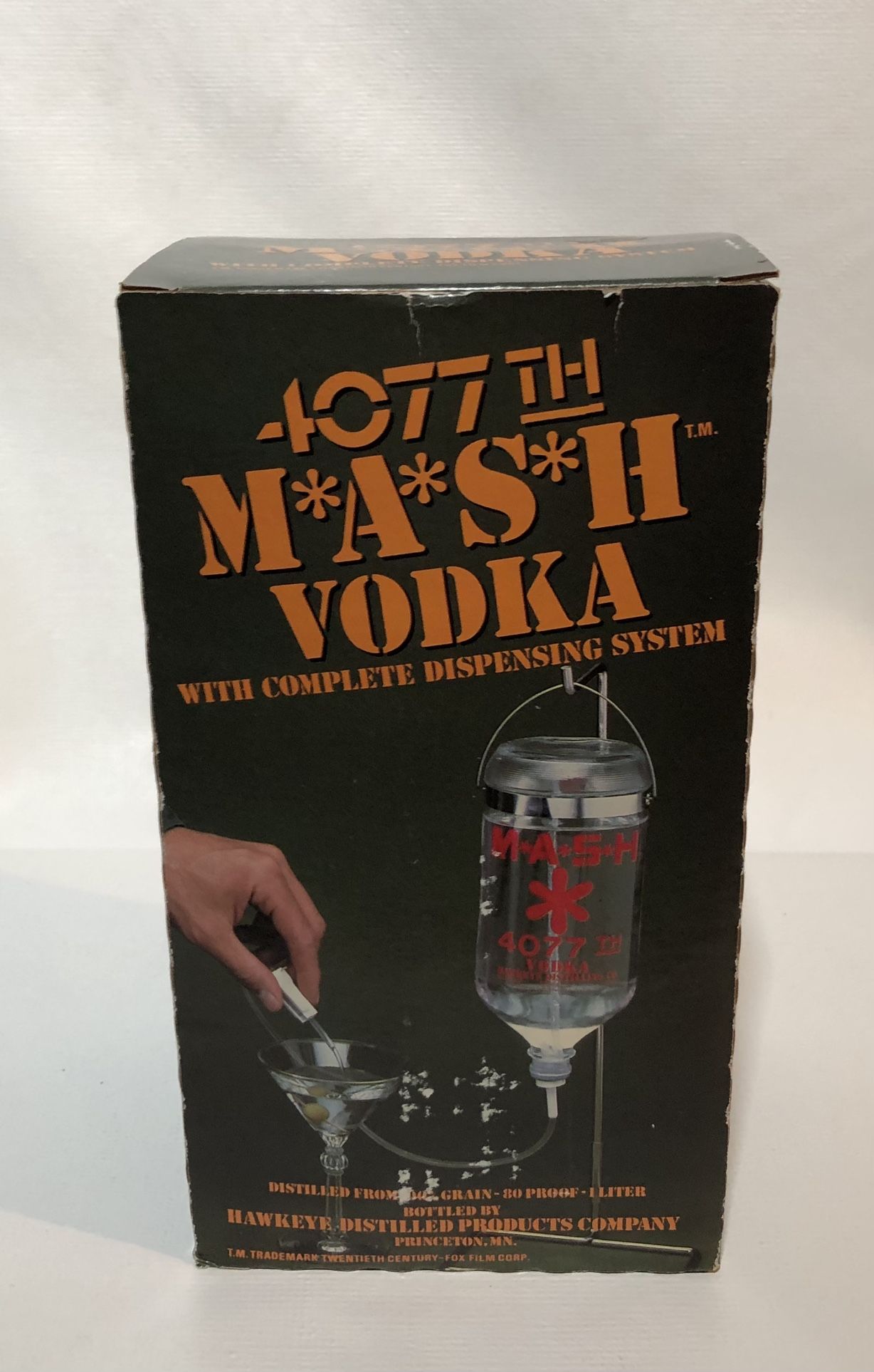 Vintage MASH 4077th Medical Vodka IV drip