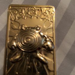 1999 Golden Poliwhirl Pokemon Card