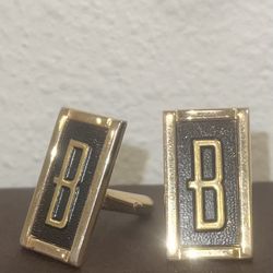 Vintage B Initials Cufflinks