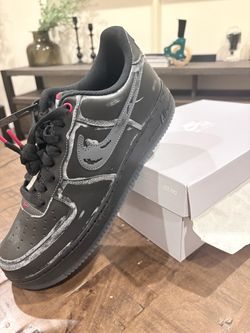 Size 11.5M Nike Air Force 1 Low Scream Ghostface Black