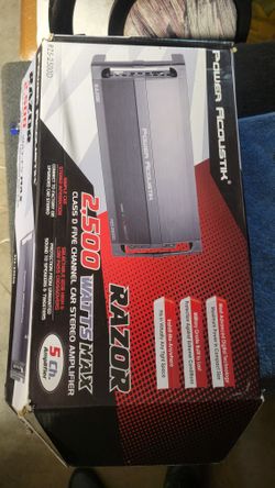 Power Acoustic 5 Channel 2500 Watts  New Nuevo 