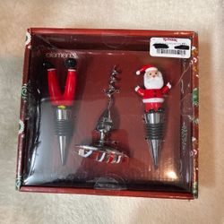 3 Piece Xmas Wine Set 