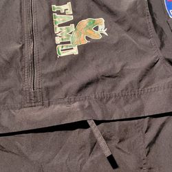 Florida A&M FAMU Pullover Wind Breaker. Size Medium