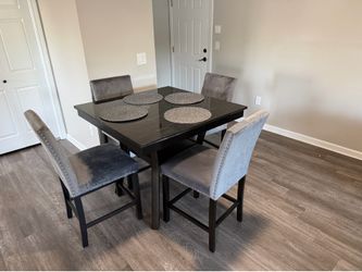For sale like new living room set and dining table with 4 chairs