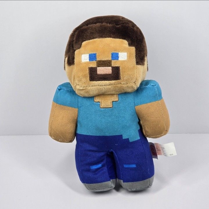 Minecraft Steve Plush 9" Stuffed Animal Character Mojang Jinx Mattel Movie Guy