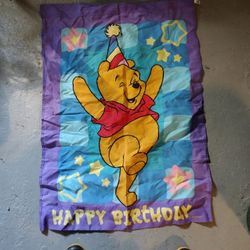 Winnie The Pooh Birthday Banner 