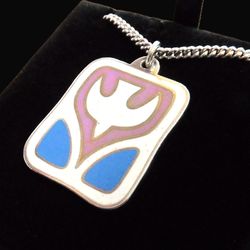 JAMES AVERY ENAMEL DESCENDING DOVE PENDANT WITH CHAIN