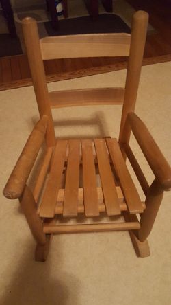 A children's chair in good condition