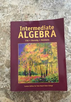 Intermediate algebra book