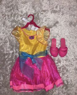 Fancy Nancy costume w shoes 4-6