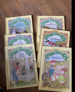 Lot Of 6 1980s Cabbage Patch Kids Hardcover Books, Exc Cond